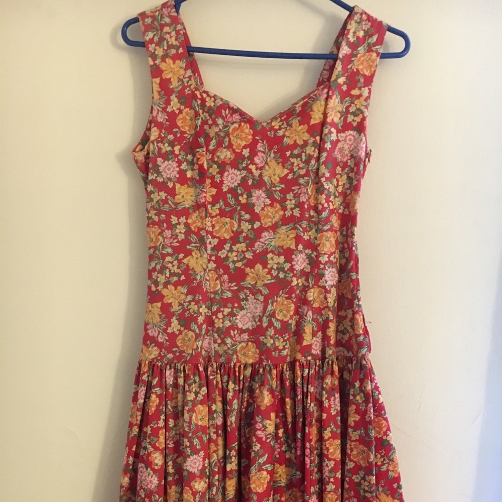 Vintage Floral Party Dress